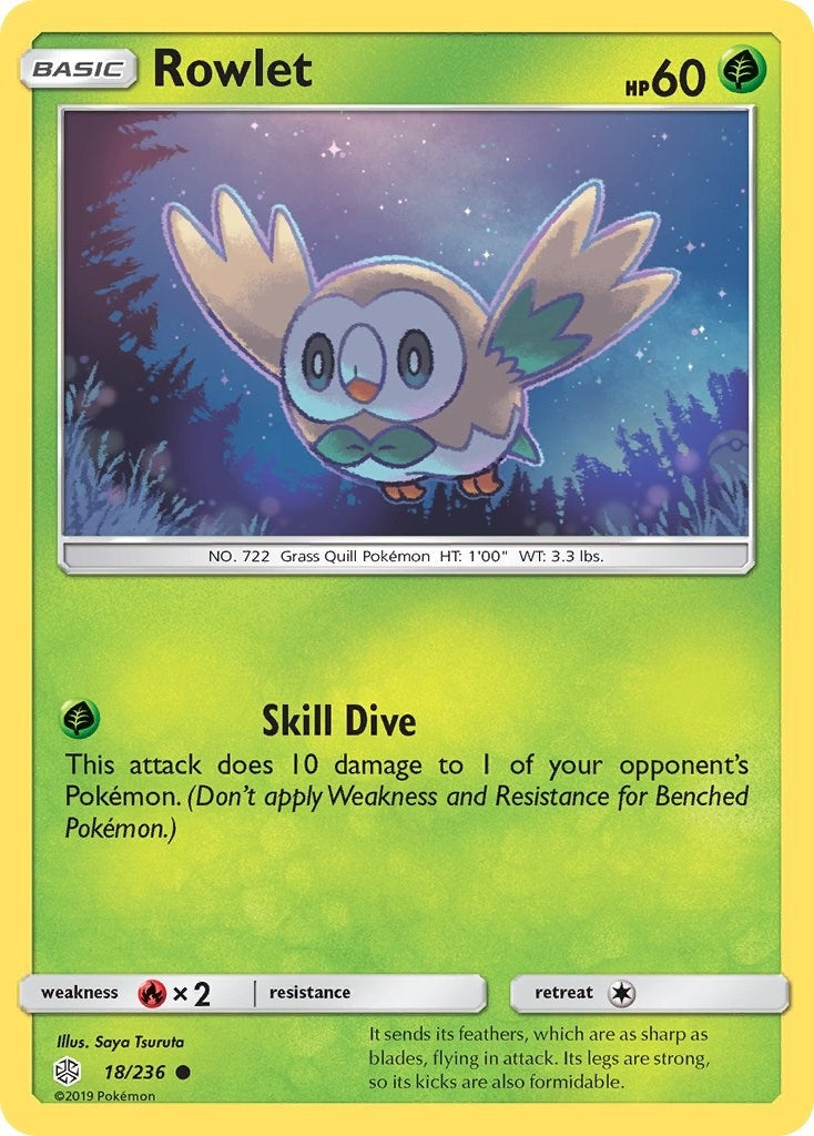Image for Rowlet (18/236) (SM12) - Pokemon