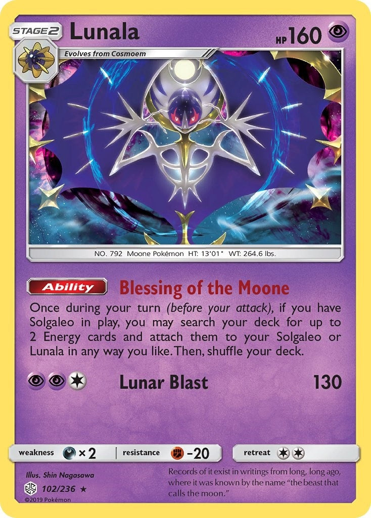 Image for Lunala (102/236) (SM12) - Pokemon