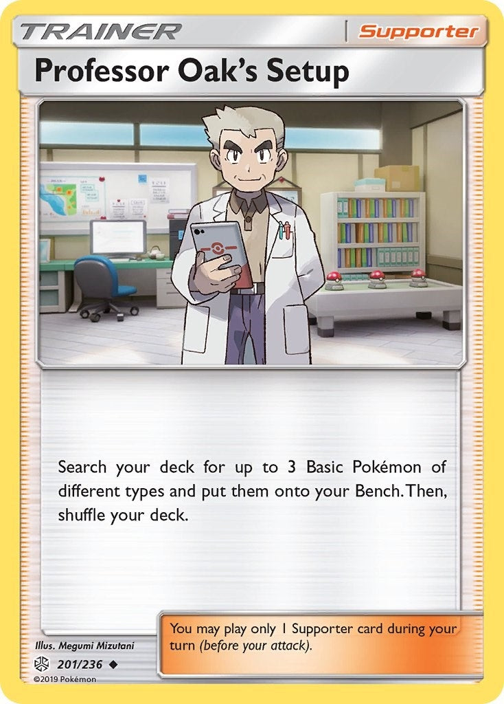 Image for Professor Oak's Setup (201/236) (SM12) - Pokemon