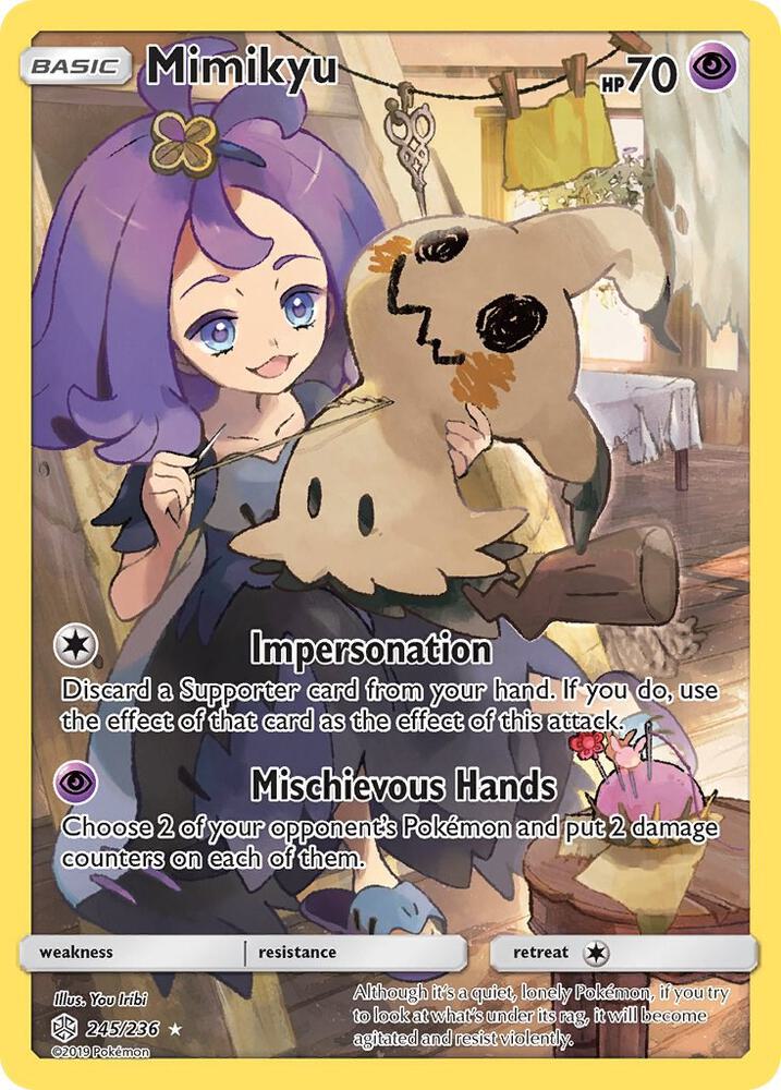 Image for Mimikyu (Secret) (245/236) (SM12) - Pokemon