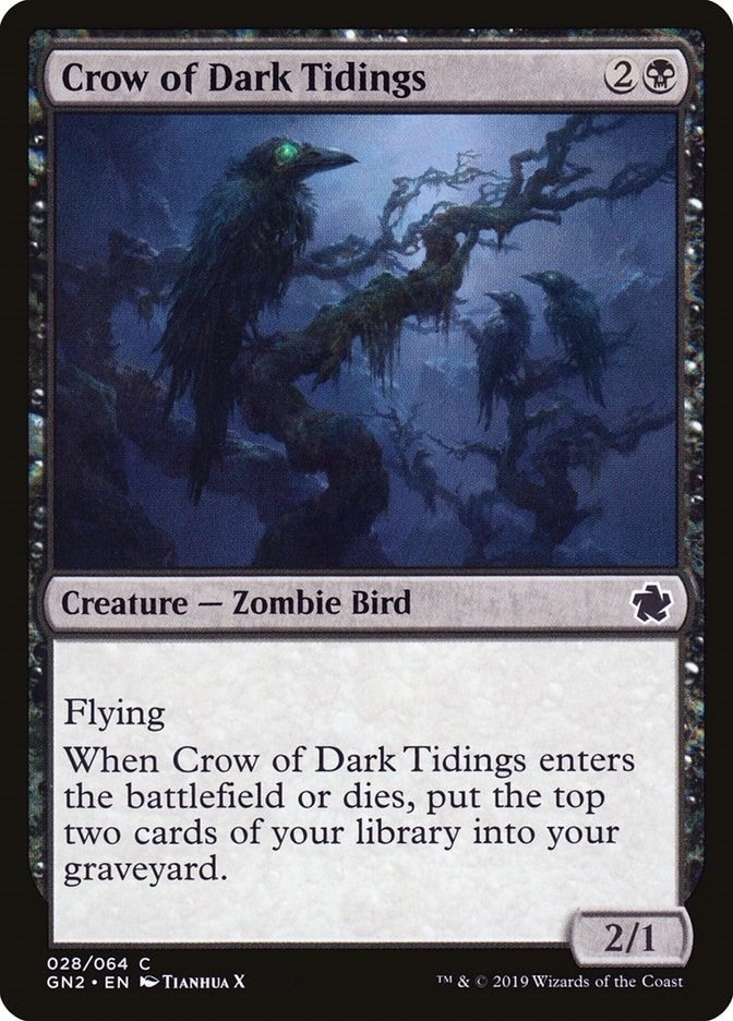Image for Crow of Dark Tidings (28) - Magic: The Gathering