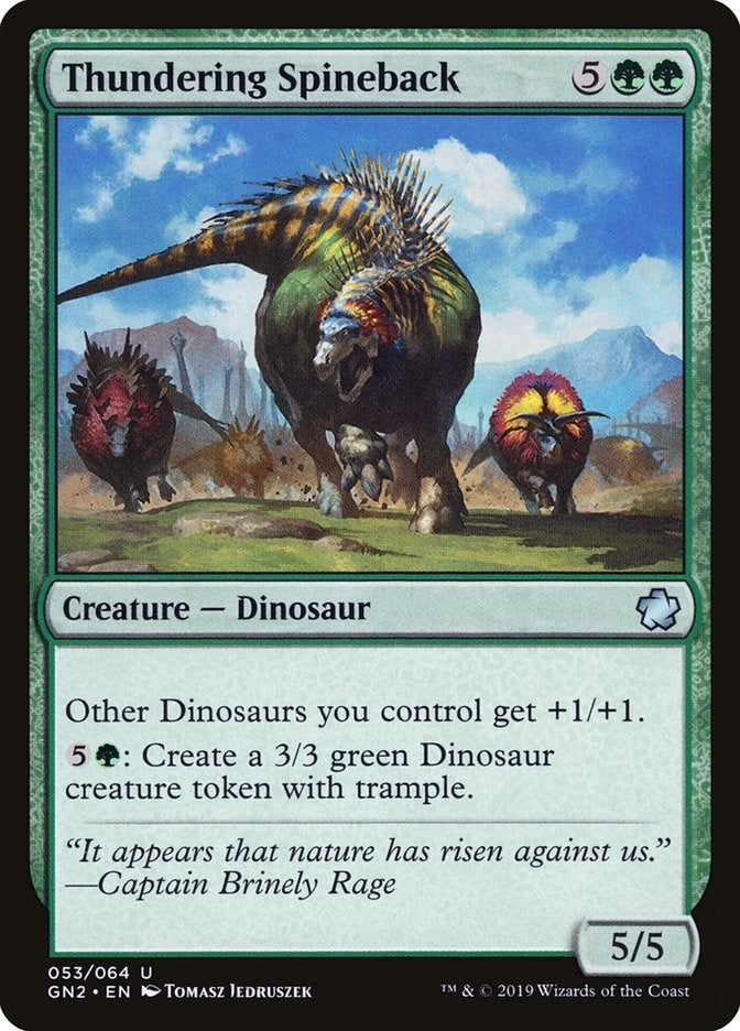 Image for Thundering Spineback (53) - Magic: The Gathering