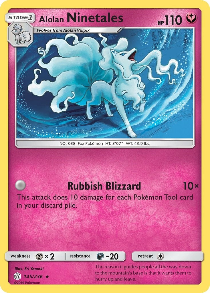 Image for Alolan Ninetales (145/236) (SM12) - Pokemon