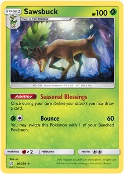 Image for Sawsbuck - 16/236 (Prerelease Kit Exclusive) (016/236) (PR) - Pokemon