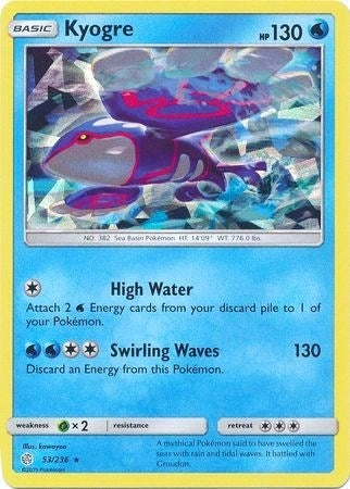 Image for Kyogre - 53/236 (Cracked Ice Holo) (053/236) (PR) - Pokemon
