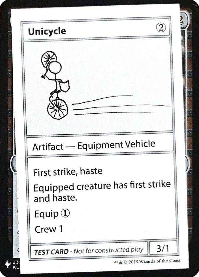 Image for Unicycle - Magic: The Gathering