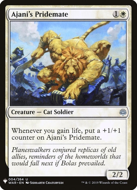 Image for Ajani's Pridemate (WAR) (4) (LIST) - Magic: The Gathering