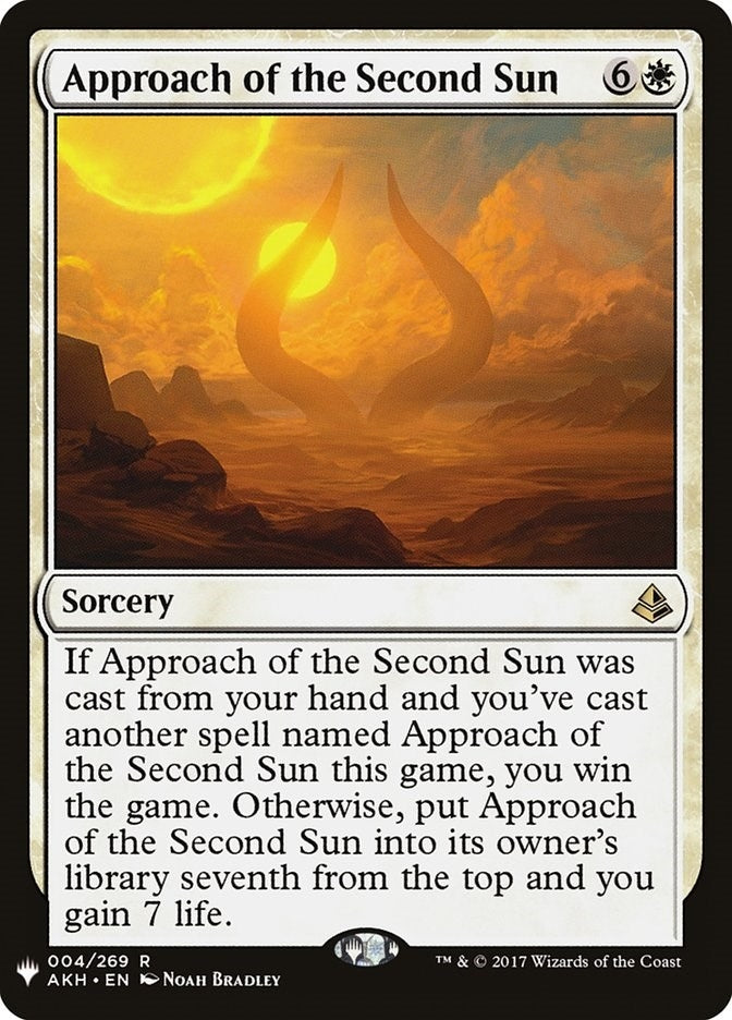 Image for Approach of the Second Sun (4) (LIST) - Magic: The Gathering