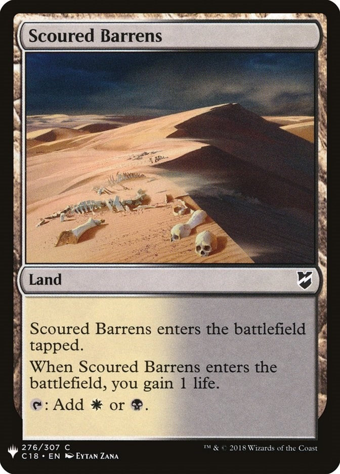 Image for Scoured Barrens (276) (LIST) - Magic: The Gathering