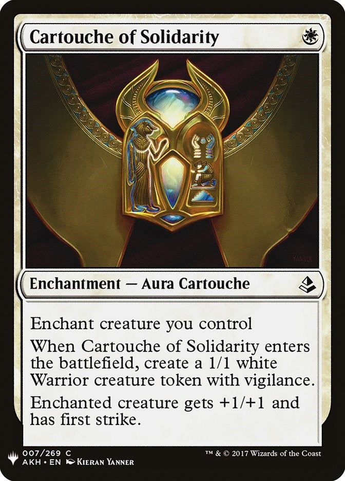 Image for Cartouche of Solidarity (7) (LIST) - Magic: The Gathering