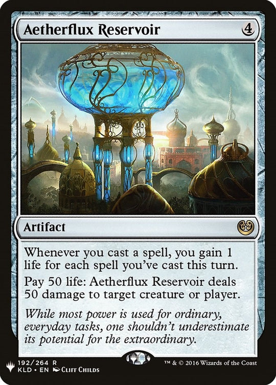Image for Aetherflux Reservoir (192) (LIST) - Magic: The Gathering