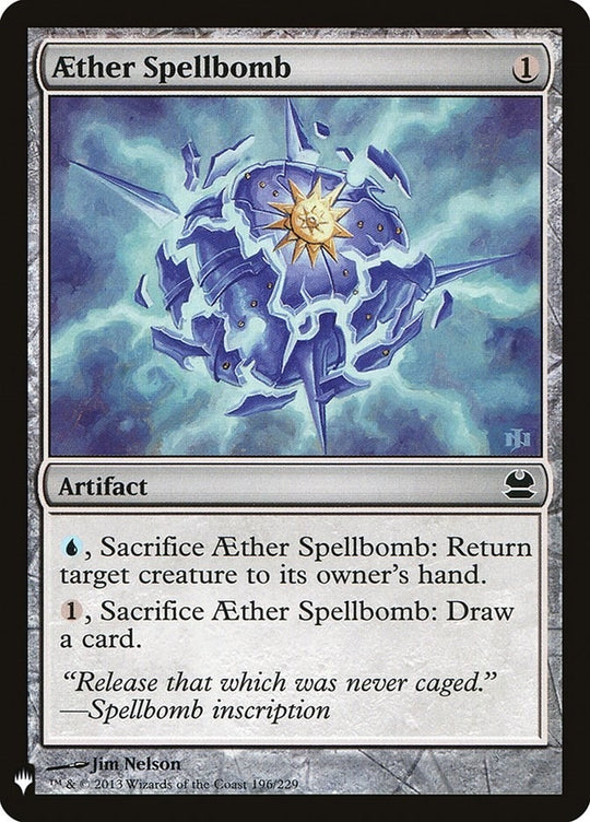 Image for Aether Spellbomb (196) (LIST) - Magic: The Gathering