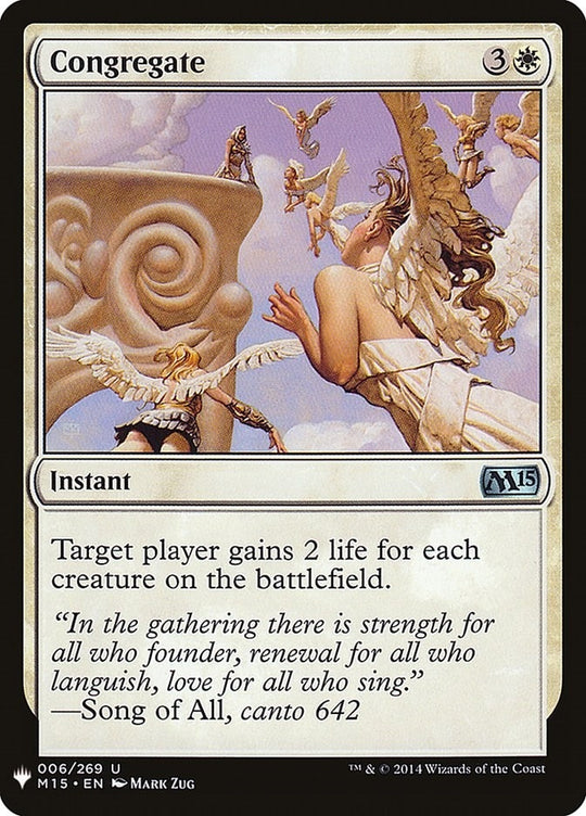 Image for Congregate (M15) (6) (LIST) - Magic: The Gathering