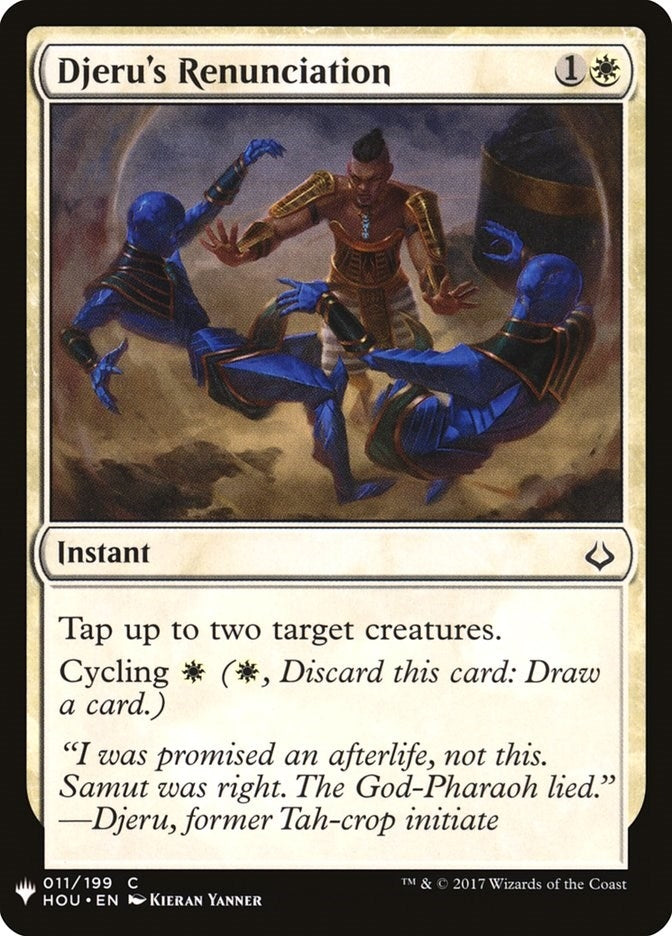 Image for Djeru's Renunciation (11) (LIST) - Magic: The Gathering