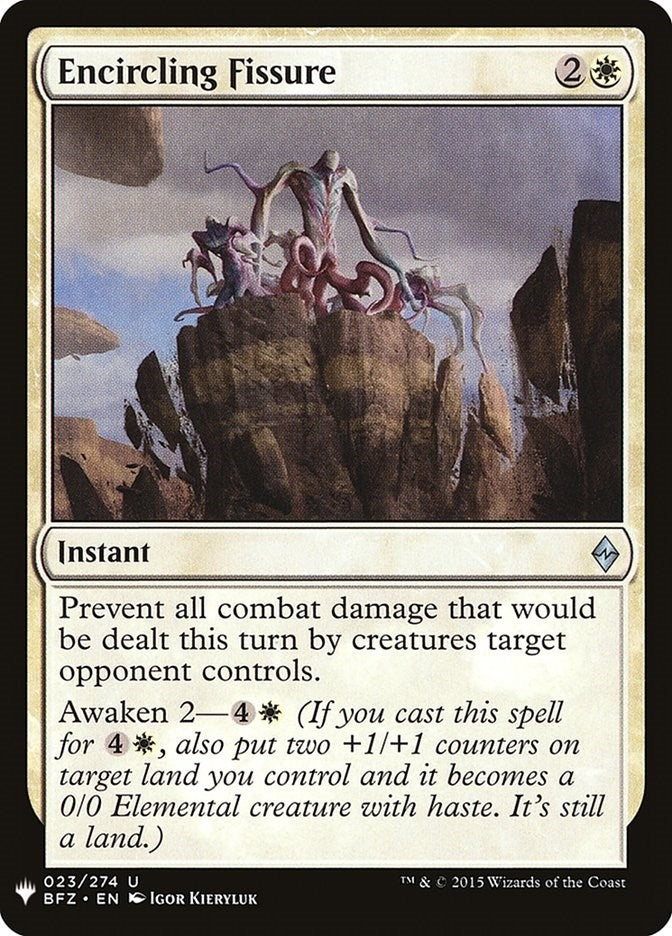 Image for Encircling Fissure (23) (LIST) - Magic: The Gathering