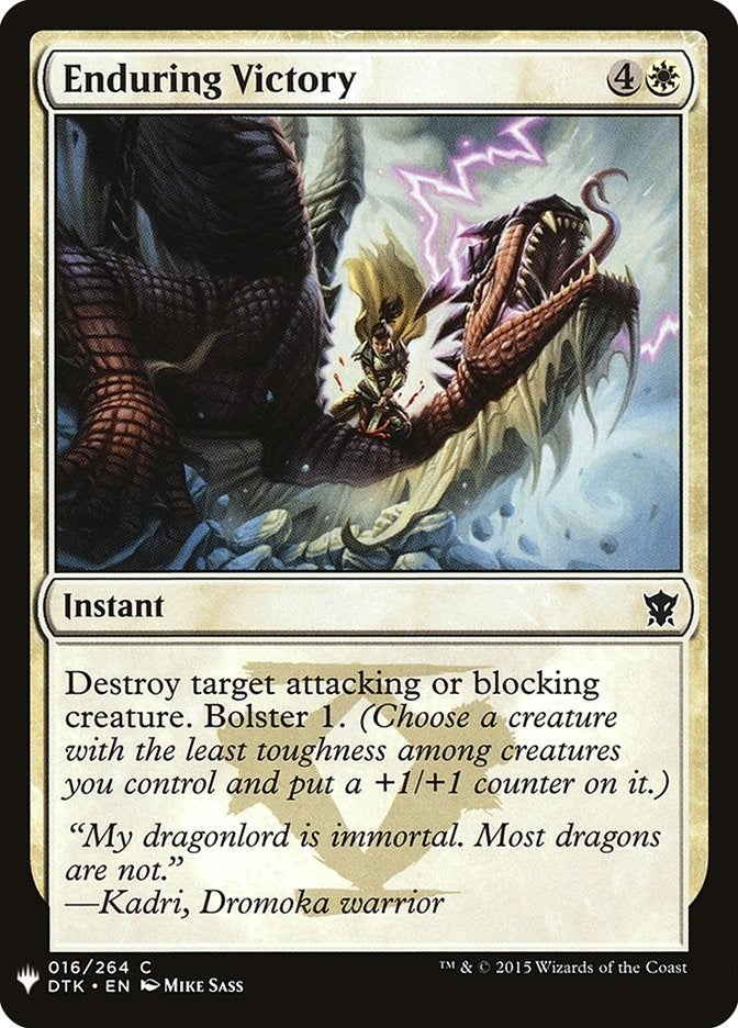 Image for Enduring Victory (16) - Magic: The Gathering