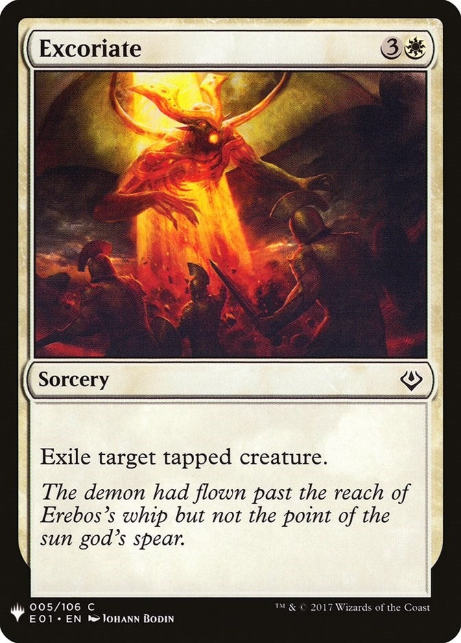 Image for Excoriate (5) - Magic: The Gathering