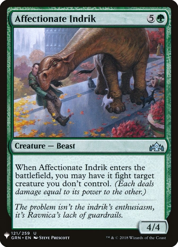 Image for Affectionate Indrik (121) (LIST) - Magic: The Gathering
