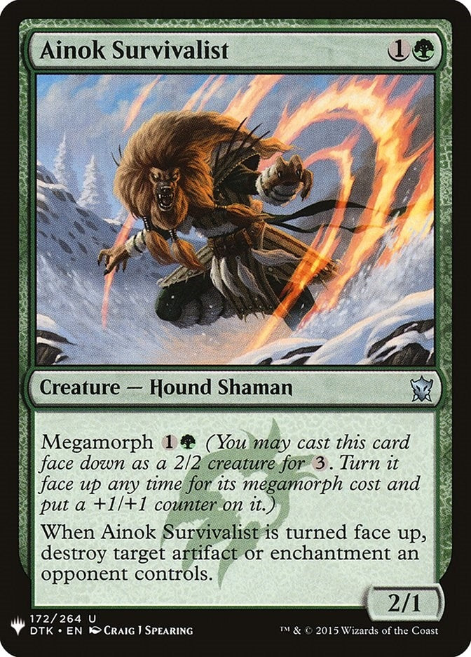 Image for Ainok Survivalist (172) (LIST) - Magic: The Gathering