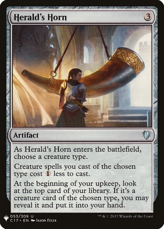 Image for Herald's Horn (53) (LIST) - Magic: The Gathering