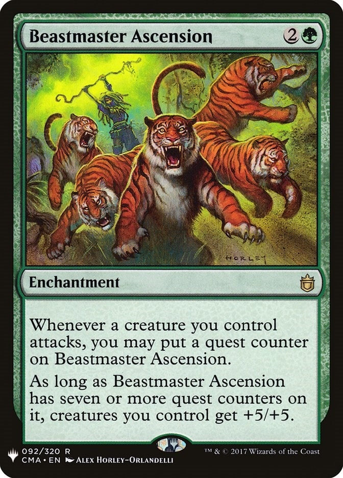 Image for Beastmaster Ascension (CMA) (92) - Magic: The Gathering