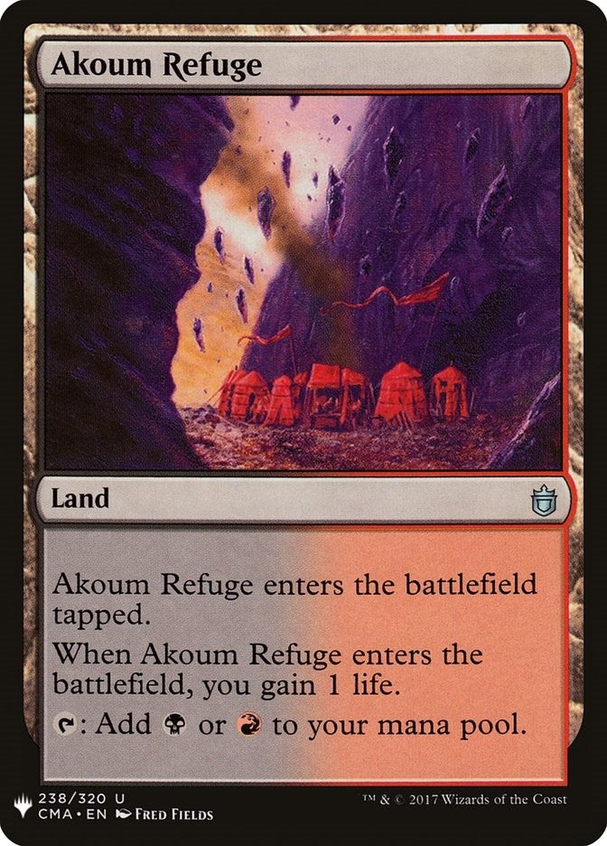 Image for Akoum Refuge (238) (LIST) - Magic: The Gathering