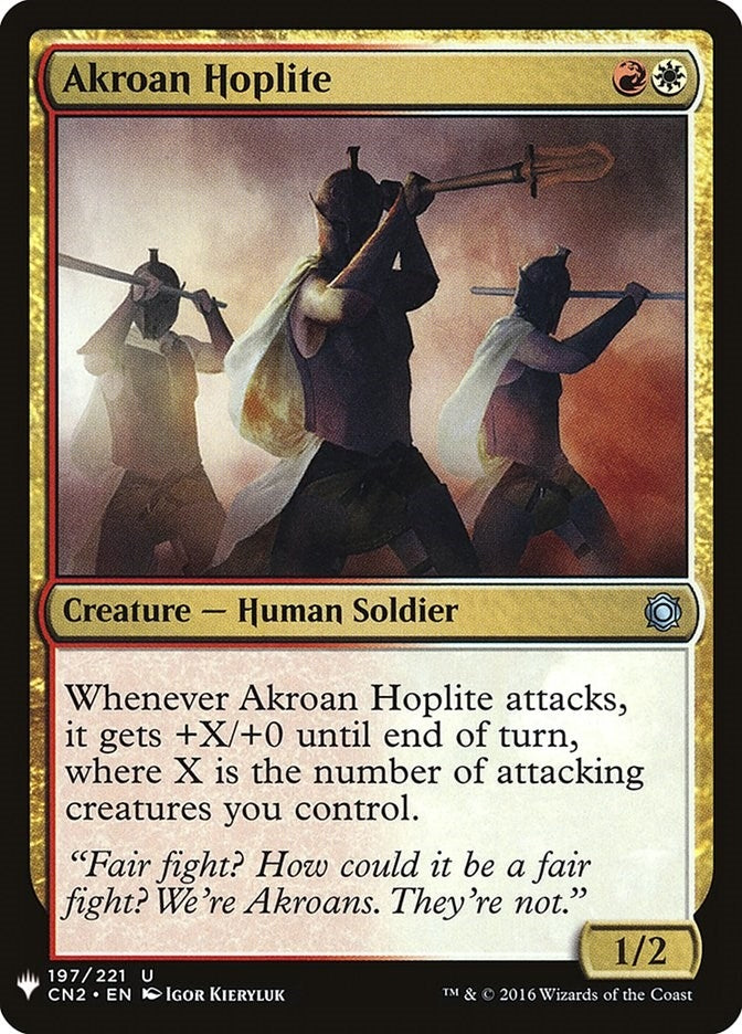 Image for Akroan Hoplite (197) (LIST) - Magic: The Gathering