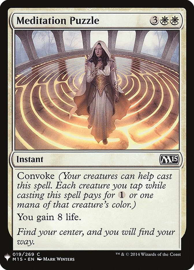 Image for Meditation Puzzle (19) (LIST) - Magic: The Gathering