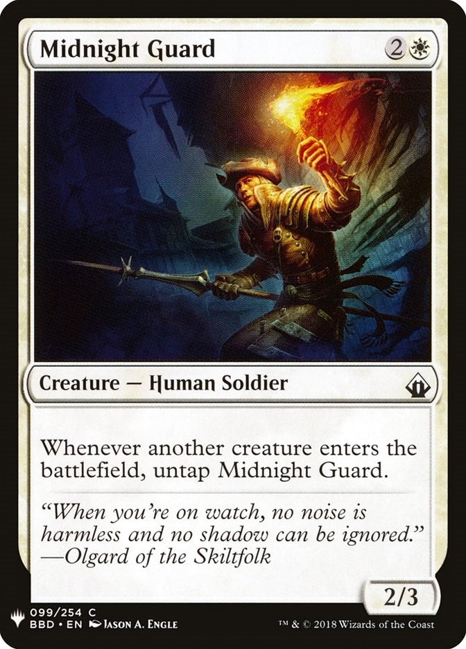 Image for Midnight Guard (99) (LIST) - Magic: The Gathering