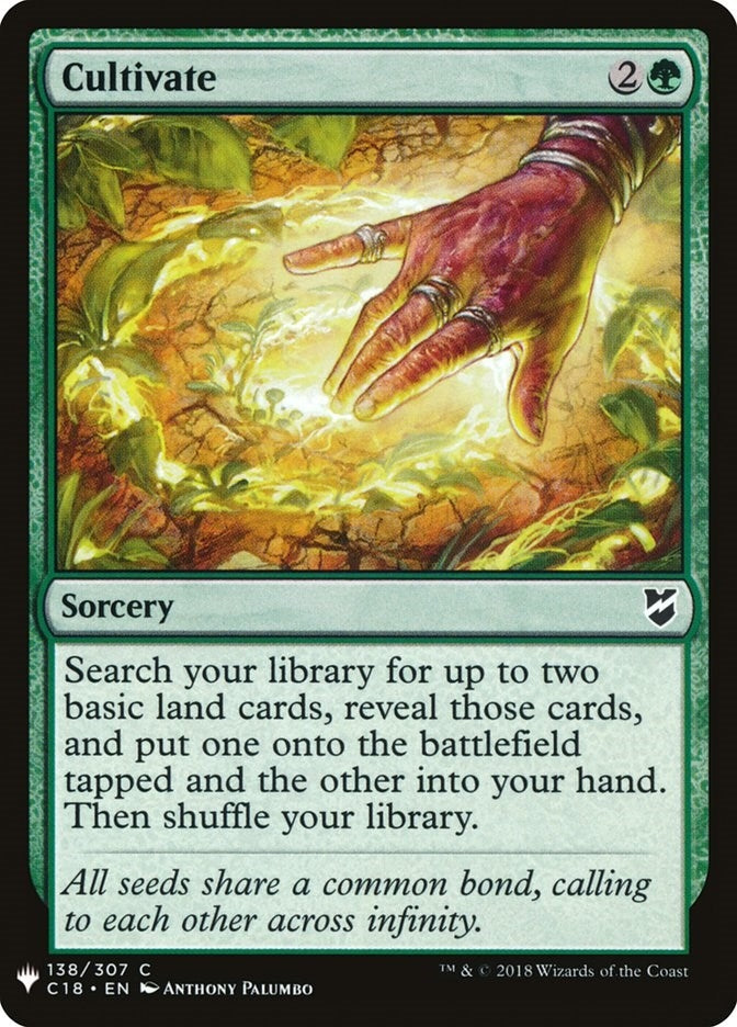 Image for Cultivate (C18) (138) - Magic: The Gathering