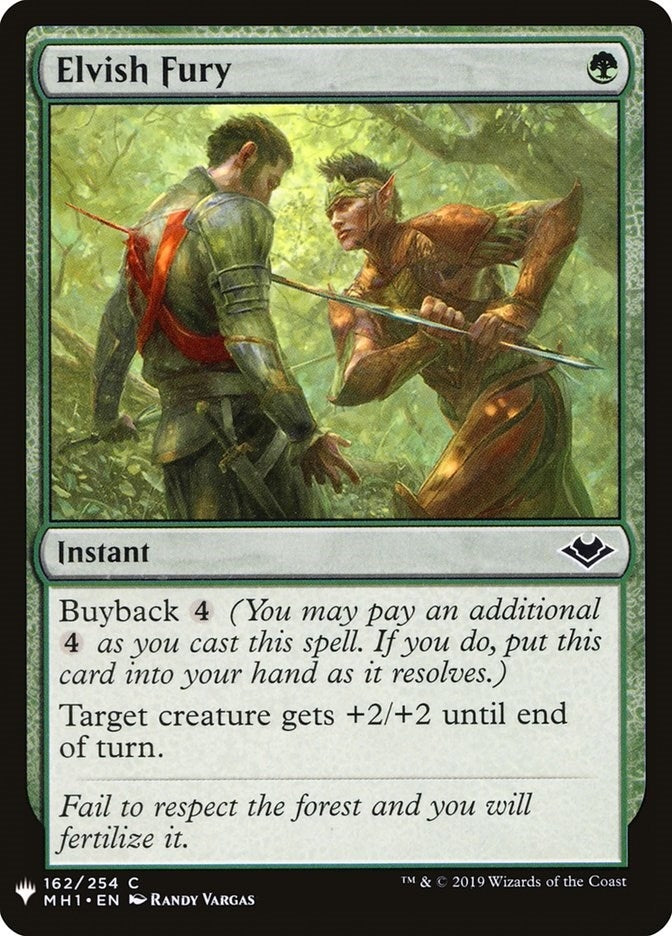 Image for Elvish Fury (162) (LIST) - Magic: The Gathering