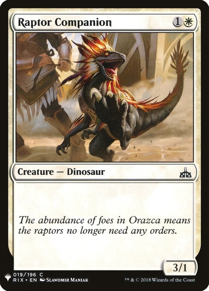 Image for Raptor Companion (19) - Magic: The Gathering