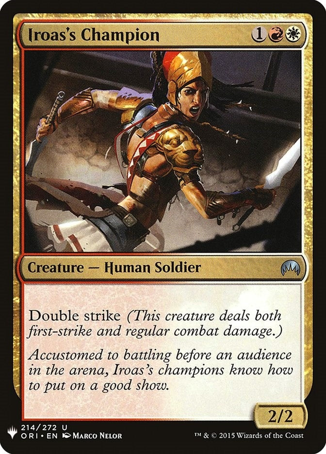Image for Iroas's Champion (214) (LIST) - Magic: The Gathering