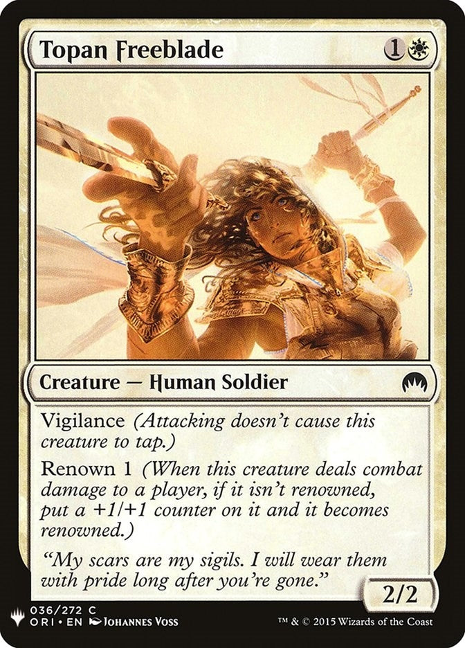 Image for Topan Freeblade (36) (LIST) - Magic: The Gathering