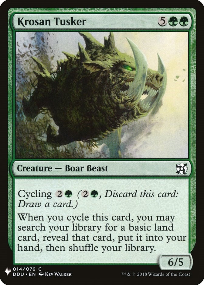 Image for Krosan Tusker (DDU) (14) (LIST) - Magic: The Gathering