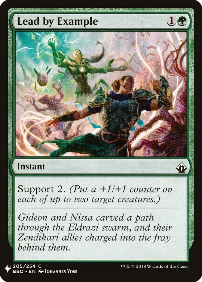 Image for Lead by Example (205) (LIST) - Magic: The Gathering