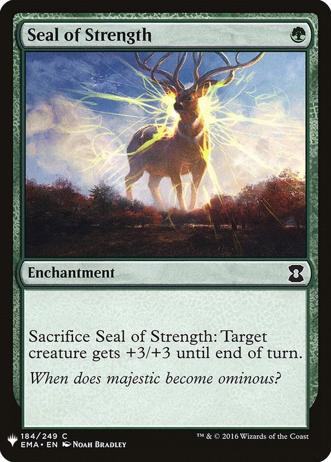 Image for Seal of Strength (184) - Magic: The Gathering
