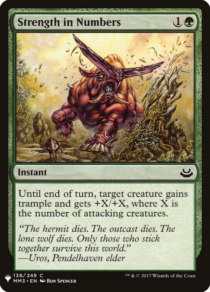 Image for Strength in Numbers (138) (LIST) - Magic: The Gathering