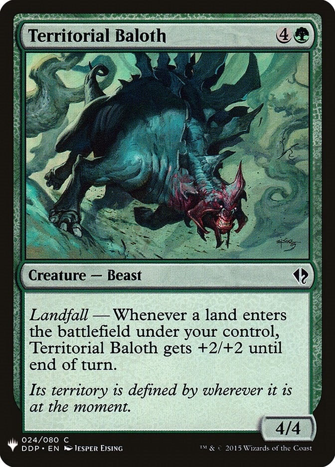 Image for Territorial Baloth (24) (LIST) - Magic: The Gathering