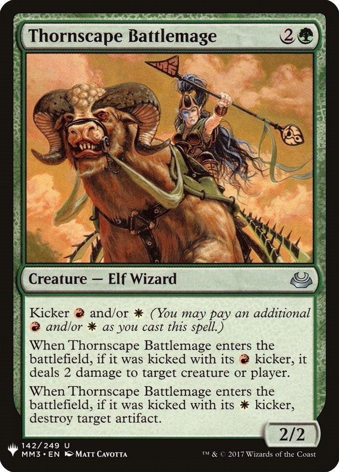 Image for Thornscape Battlemage (142) (LIST) - Magic: The Gathering
