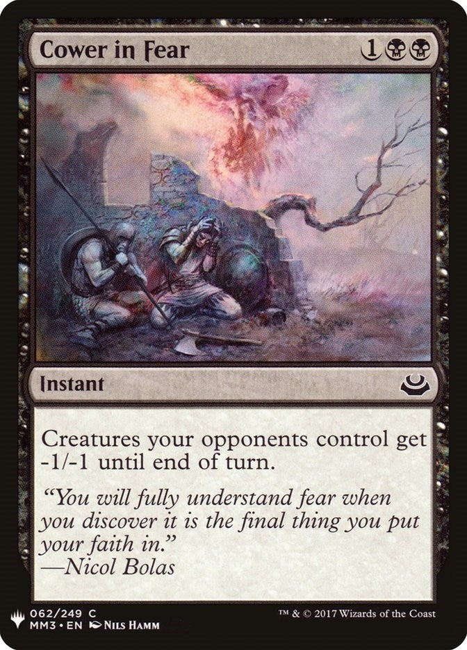 Image for Cower in Fear (62) (LIST) - Magic: The Gathering
