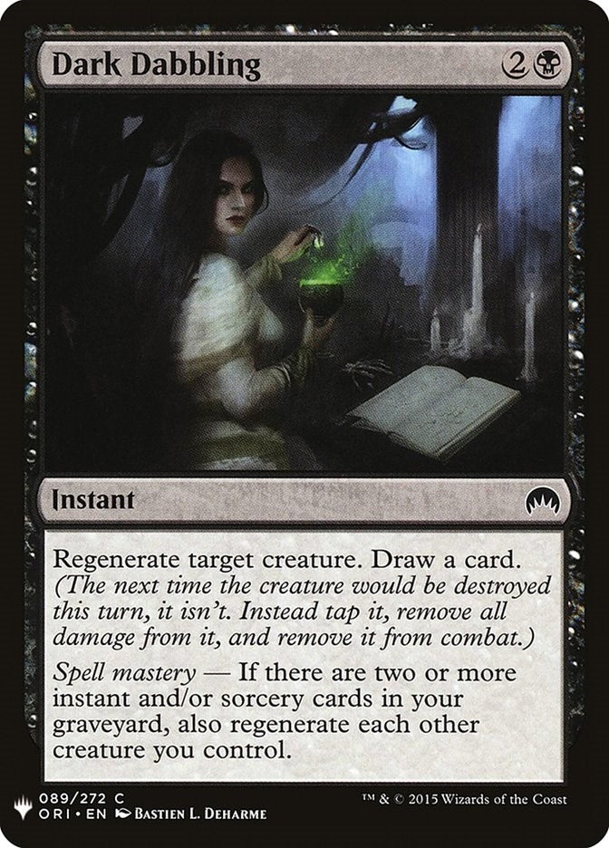 Image for Dark Dabbling (89) (LIST) - Magic: The Gathering