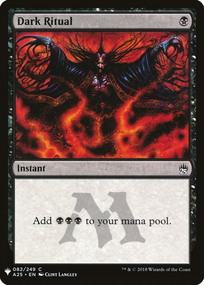 Image for Dark Ritual (A25) (82) - Magic: The Gathering