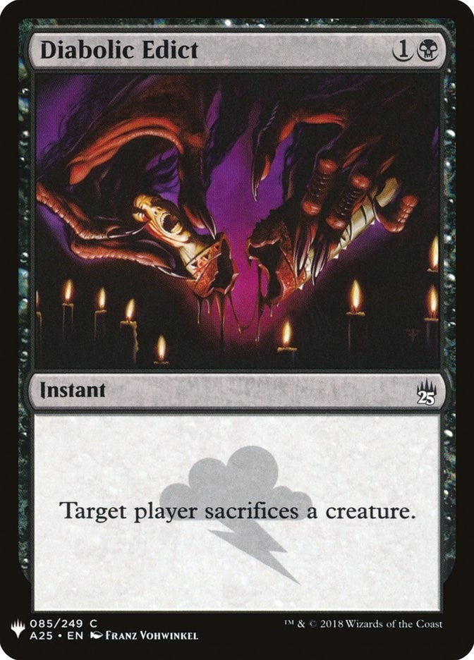 Image for Diabolic Edict (85) - Magic: The Gathering