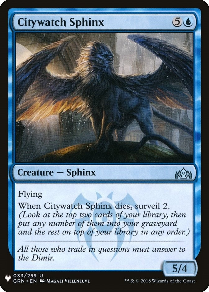 Image for Citywatch Sphinx (33) (LIST) - Magic: The Gathering
