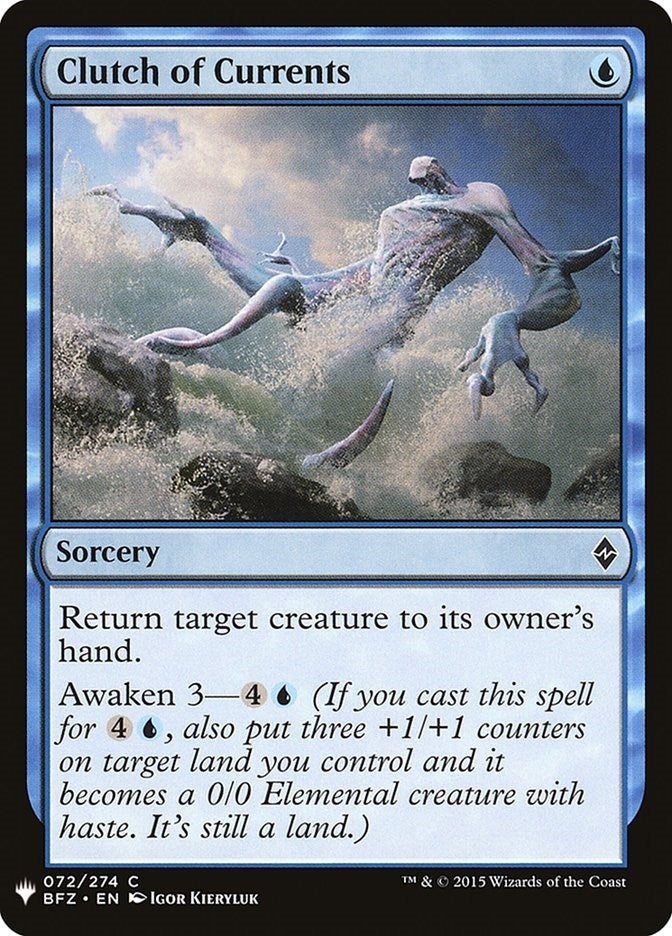 Image for Clutch of Currents (72) (LIST) - Magic: The Gathering