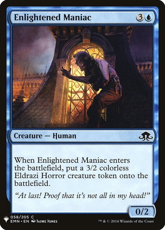 Image for Enlightened Maniac (58) (LIST) - Magic: The Gathering