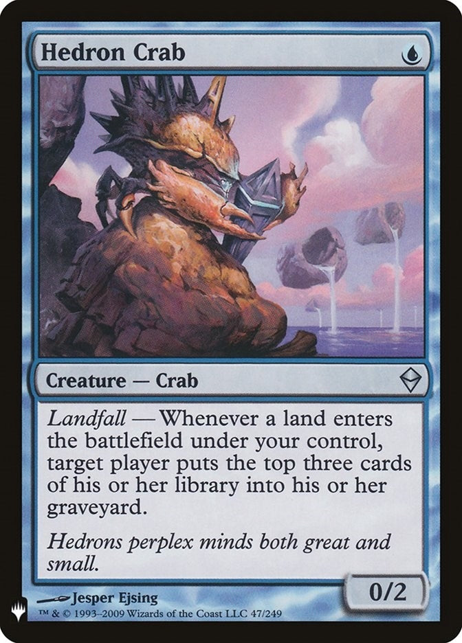Image for Hedron Crab (47) (LIST) - Magic: The Gathering
