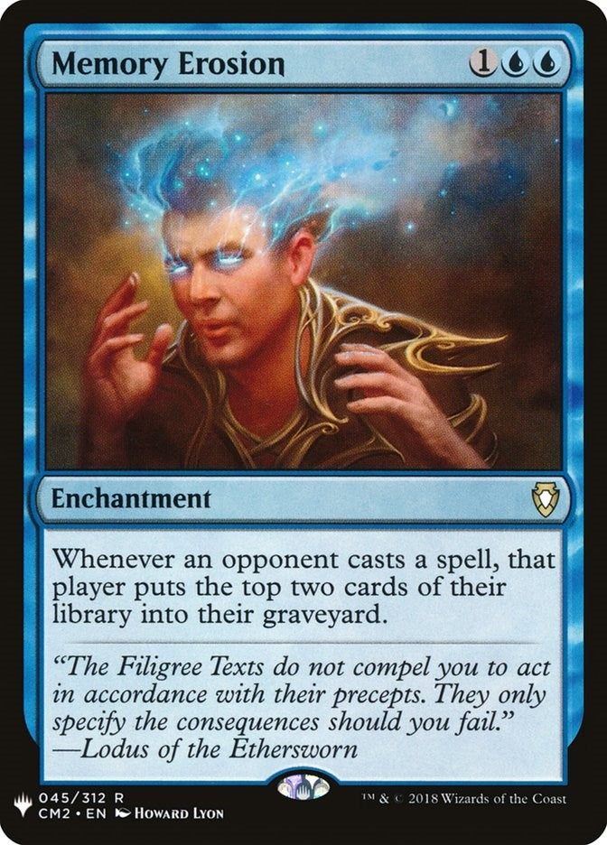 Image for Memory Erosion (45) (LIST) - Magic: The Gathering