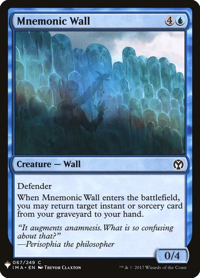 Image for Mnemonic Wall (67) (LIST) - Magic: The Gathering